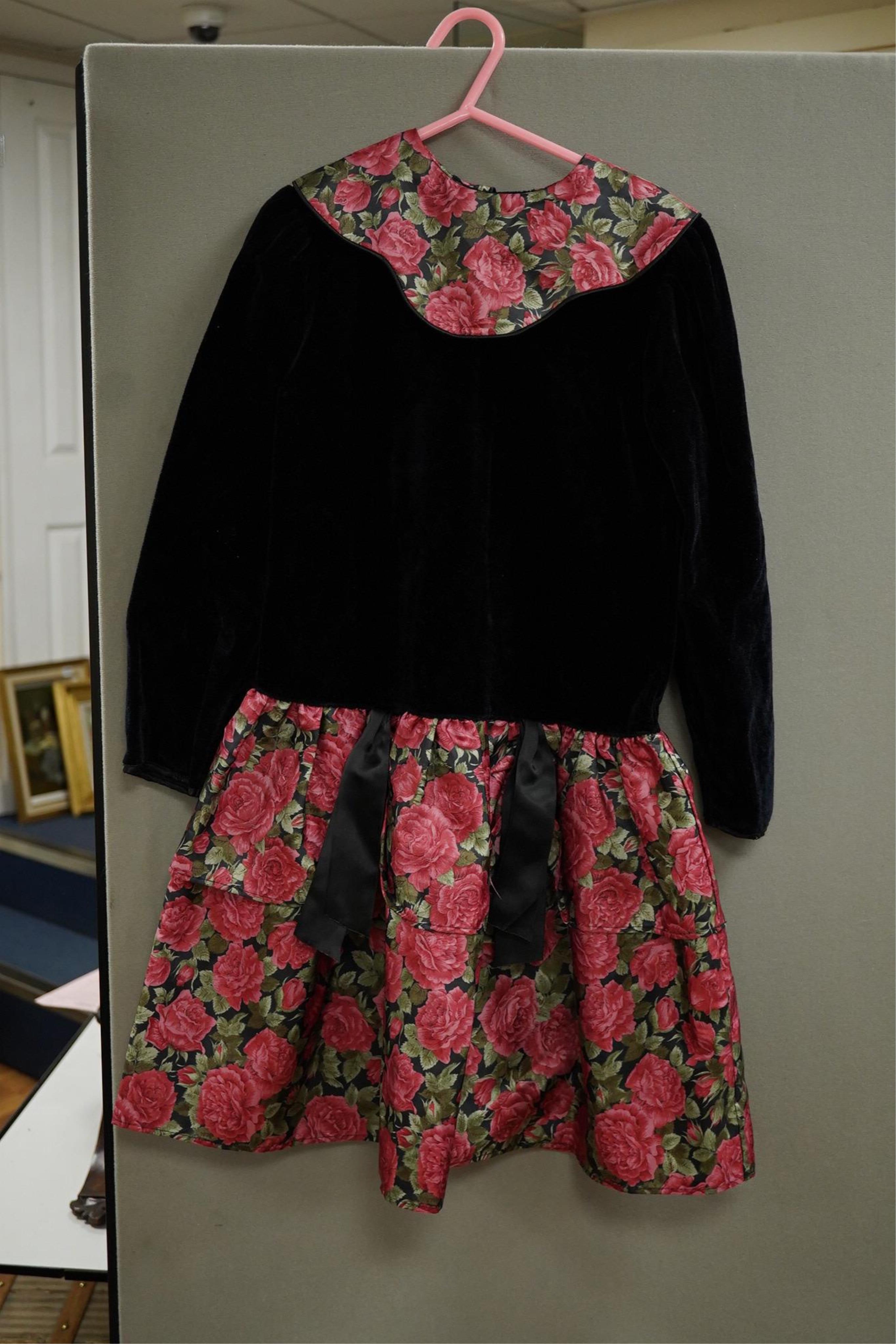 Twelve assorted 1980’s vintage children's dresses up to age eight, some hand smocked to include Harrods Belart, Chantel (including bell in hem), Michael de Leon, Heskia
